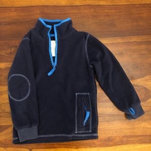 Boys Mini Boden fleece half zip